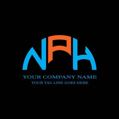 NPH letter logo creative design with vector graphic