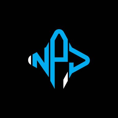 NPJ letter logo creative design with vector graphic