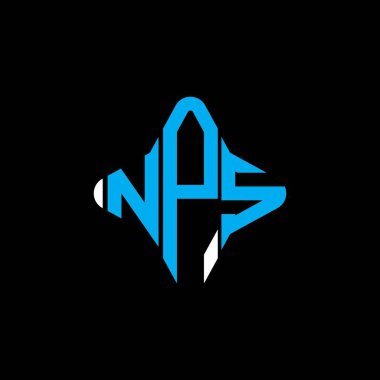 NPS letter logo creative design with vector graphic