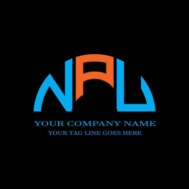 NPU letter logo creative design with vector graphic