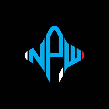 NPW letter logo creative design with vector graphic