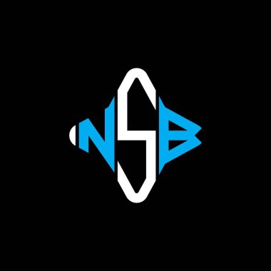 NSB letter logo creative design with vector graphic