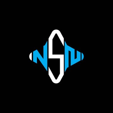 NSN letter logo creative design with vector graphic