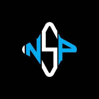 NSP letter logo creative design with vector graphic