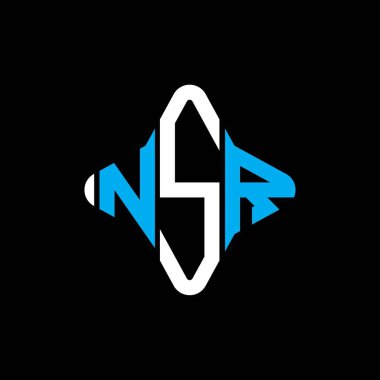 NSR letter logo creative design with vector graphic