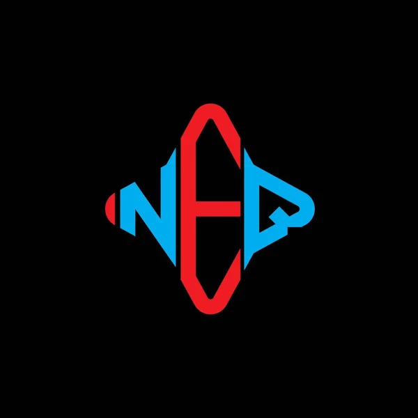 Neq Letter Logo Creative Design Vector Graphic — Stockvektor