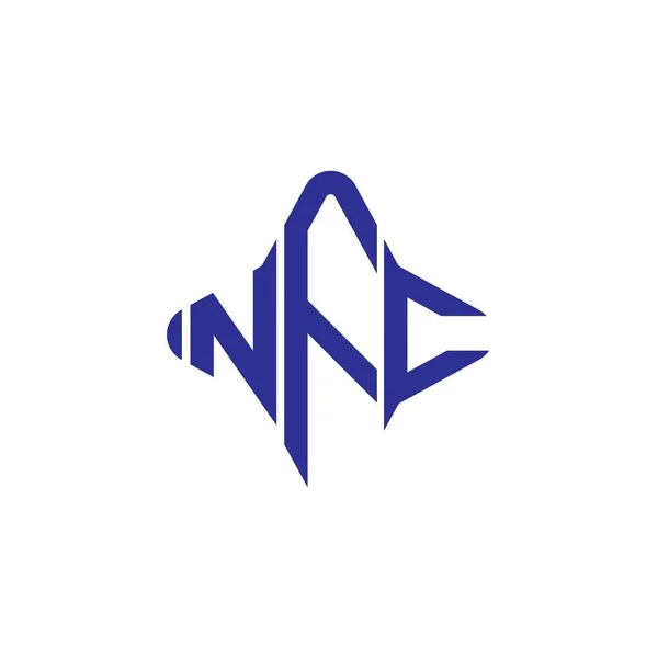 Nfc Letter Logo Creative Design Vector Graphic — Stockvector