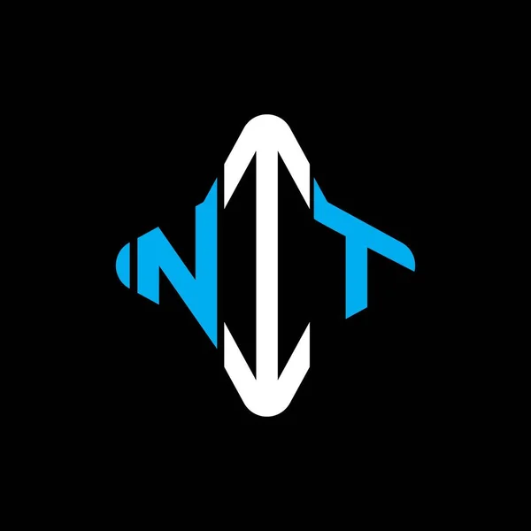 Nit Letter Logo Creative Design Vector Graphic — стоковый вектор