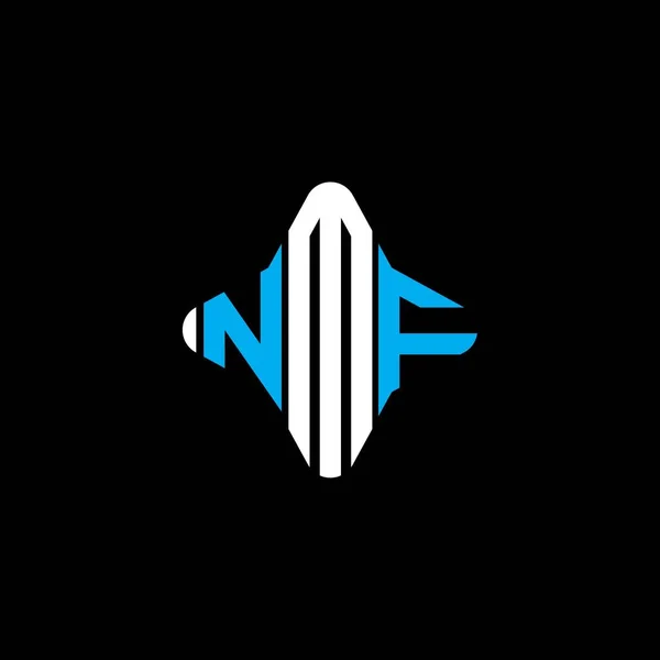 Nmf Letter Logo Creative Design Vector Graphic — Image vectorielle