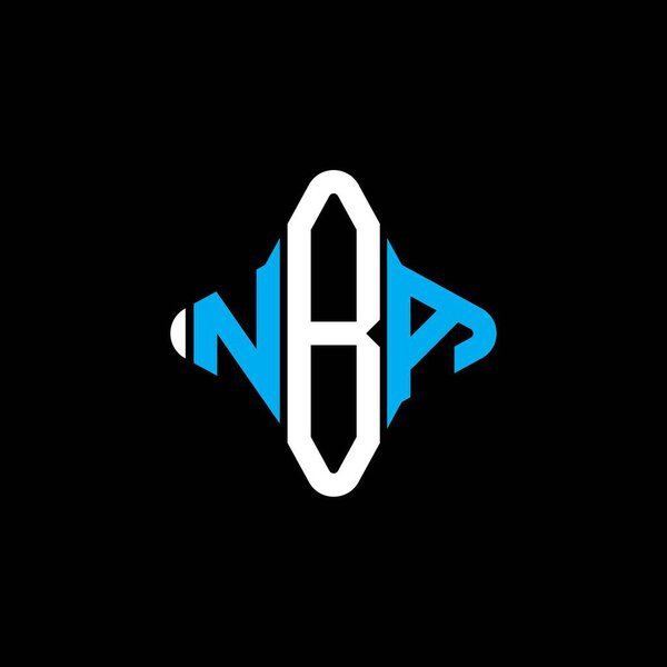 Nba Letter Logo Creative Design Vector Graphic — Stock Vector