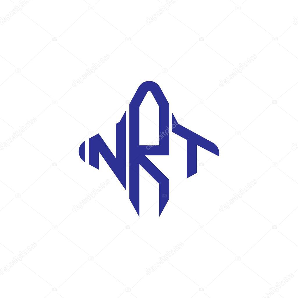 NRT letter logo creative design with vector graphic