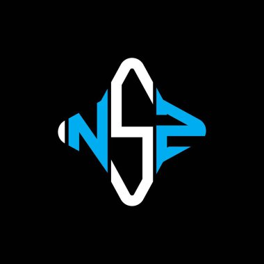 NSZ letter logo creative design with vector graphic