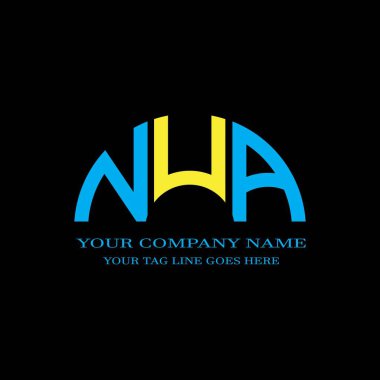 NUA letter logo creative design with vector graphic