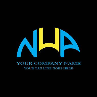 NUP letter logo creative design with vector graphic