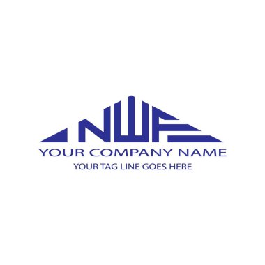 NWF letter logo creative design with vector graphic