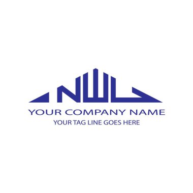 NWU letter logo creative design with vector graphic