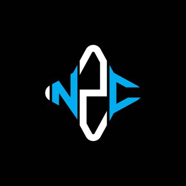 NZC letter logo creative design with vector graphic