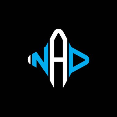 NAD letter logo creative design with vector graphic