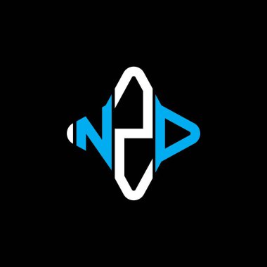 NZD letter logo creative design with vector graphic