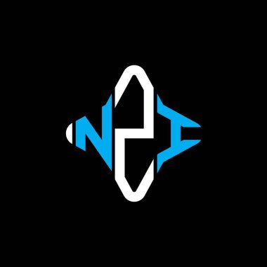 NZI letter logo creative design with vector graphic