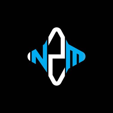 NZM letter logo creative design with vector graphic