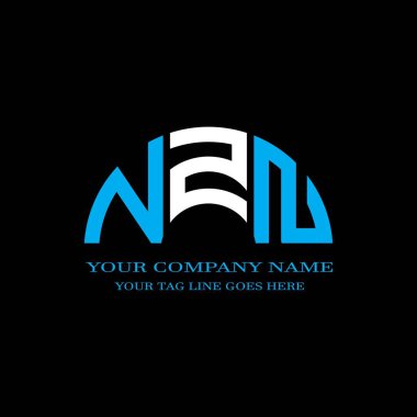 NZN letter logo creative design with vector graphic