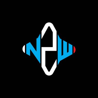NZW letter logo creative design with vector graphic
