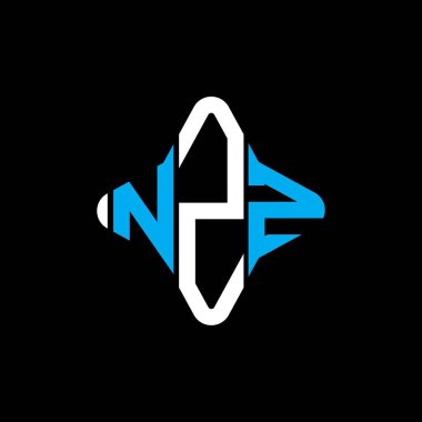 NZZ letter logo creative design with vector graphic