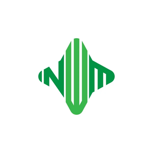 Nwm Letter Logo Creative Design Vector Graphic — Stock Vector