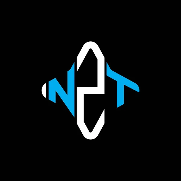 Nzt Letter Logo Creative Design Vector Graphic — 图库矢量图片