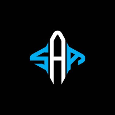 SAA harf logosu vektör grafikli yaratıcı tasarım