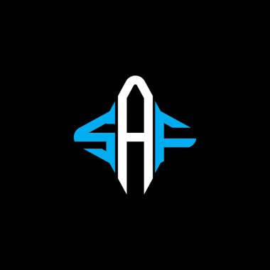 SAF harfi logosu vektör grafikli yaratıcı tasarım