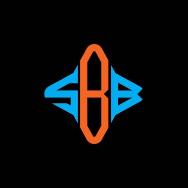 SBB harf logosu vektör grafikli yaratıcı tasarım