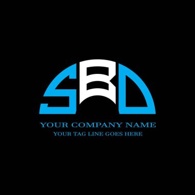 SBD harf logosu vektör grafikli yaratıcı tasarım