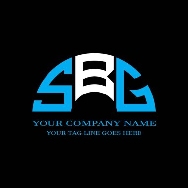 SBG harf logosu vektör grafikli yaratıcı tasarım