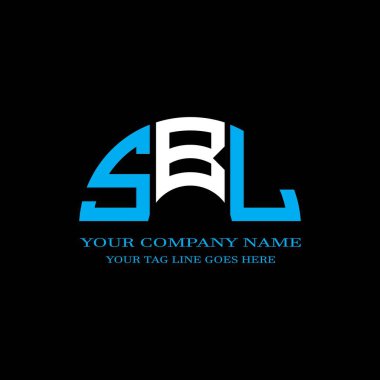 SBL harf logosu vektör grafikli yaratıcı tasarım