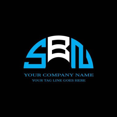 SBN harf logosu vektör grafikli yaratıcı tasarım