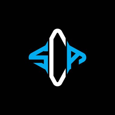 SCA harf logosu vektör grafikli yaratıcı tasarım