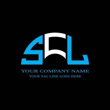 SCL harf logosu vektör grafikli yaratıcı tasarım