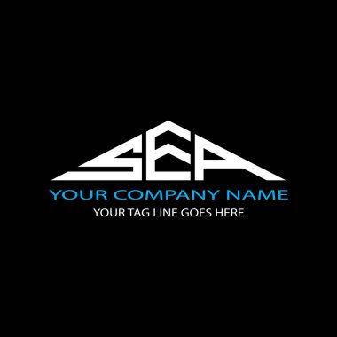 SEA harf logosu vektör grafikli yaratıcı tasarım