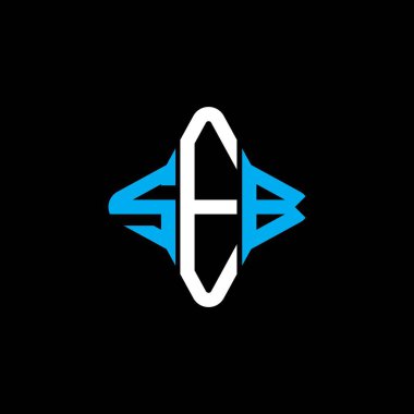 SEB harfi logosu vektör grafikli yaratıcı tasarım