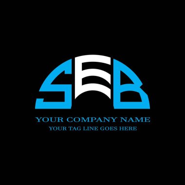 SEB harfi logosu vektör grafikli yaratıcı tasarım