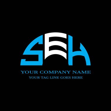 SEH harf logosu vektör grafikli yaratıcı tasarım