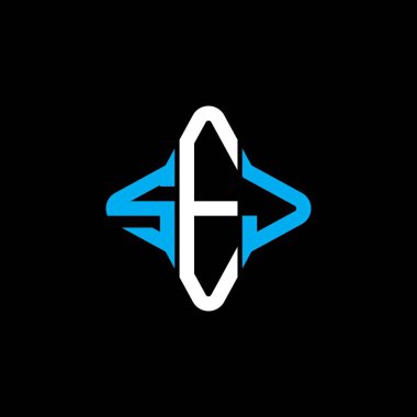 SEJ harf logosu vektör grafikli yaratıcı tasarım