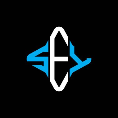 SEY harf logosu vektör grafikli yaratıcı tasarım