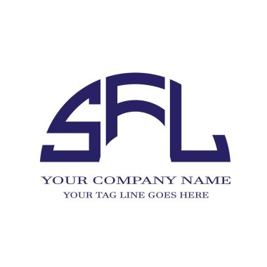SFL harf logosu vektör grafikli yaratıcı tasarım