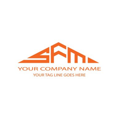 SFM harf logosu vektör grafikli yaratıcı tasarım
