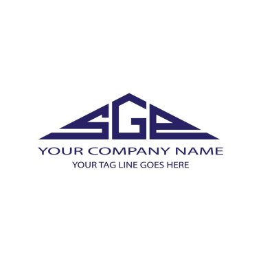 SGP harf logosu vektör grafikli yaratıcı tasarım