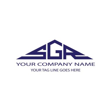 SGR harf logosu vektör grafikli yaratıcı tasarım