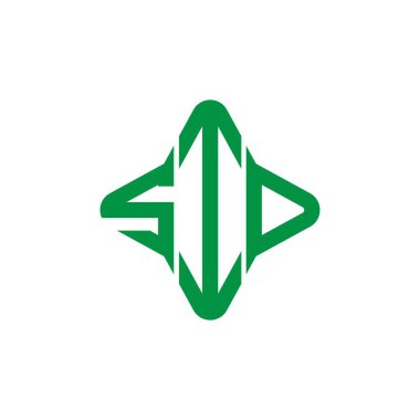 SID harf logosu vektör grafikli yaratıcı tasarım